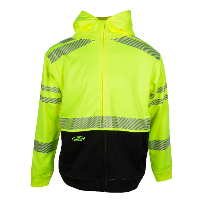 Tech Double Thick Hooded Full Zip Sweatshirt HVSA Class 3