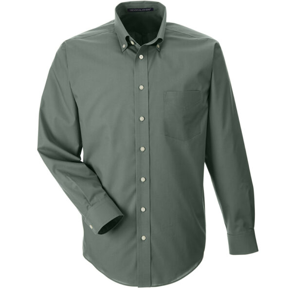 Devon & Jones Solid Broadcloth Long Sleeve Shirt