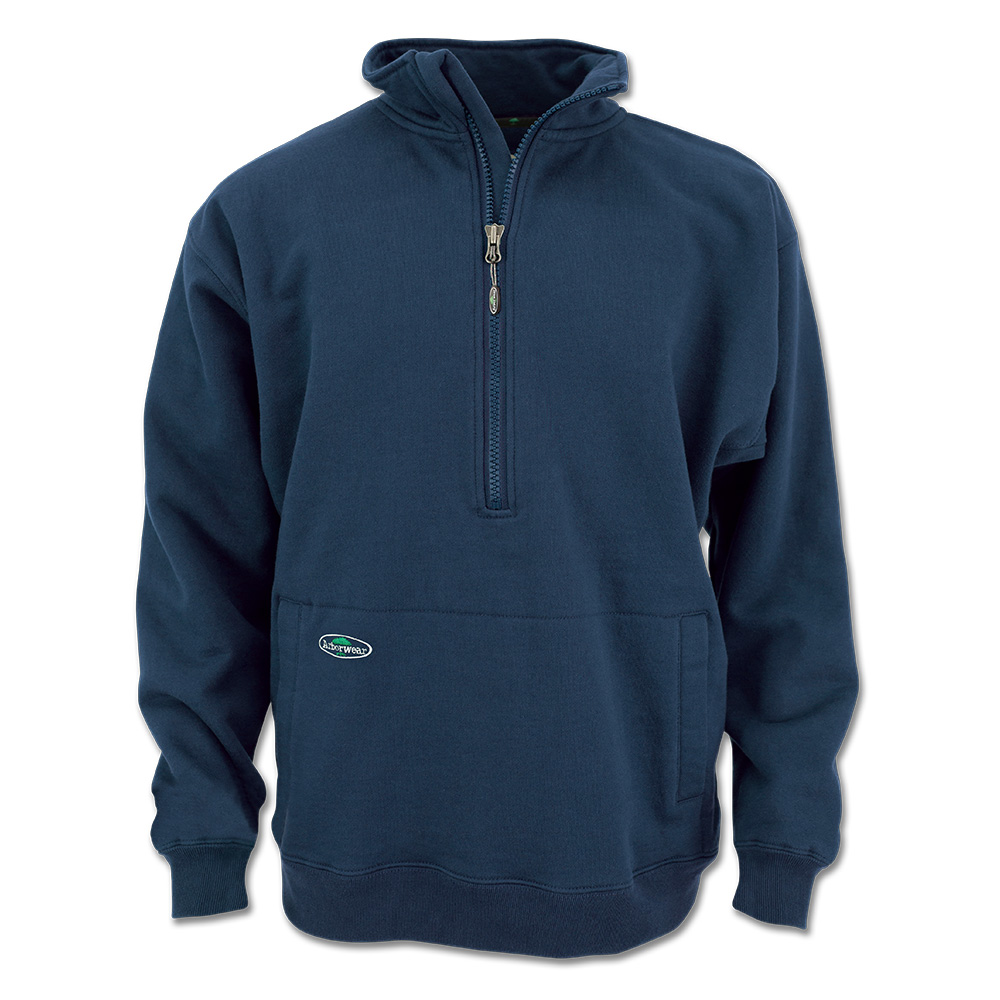 Cotton Double Thick Half Zip Sweatshirt