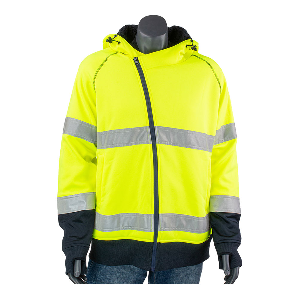 PIP ANSI Type R Class 3 Women's Contoured Hooded Sweatshirt