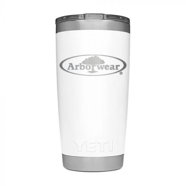 Yeti Rambler Tumbler 20 Oz Magslider Lid Arborwear Logo
