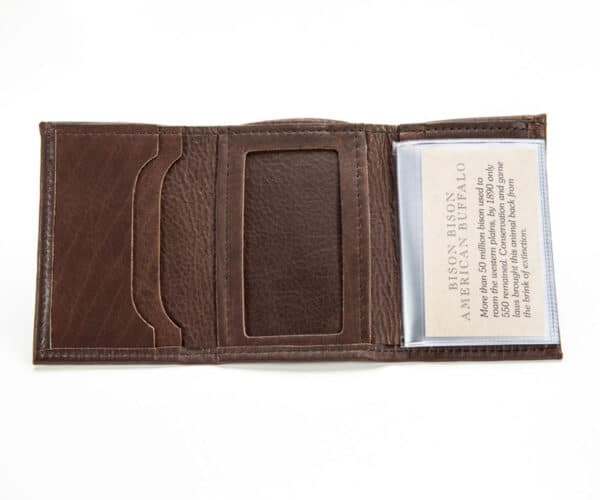 Buffalo Billfold Buffalo Leather Three Fold Wallet