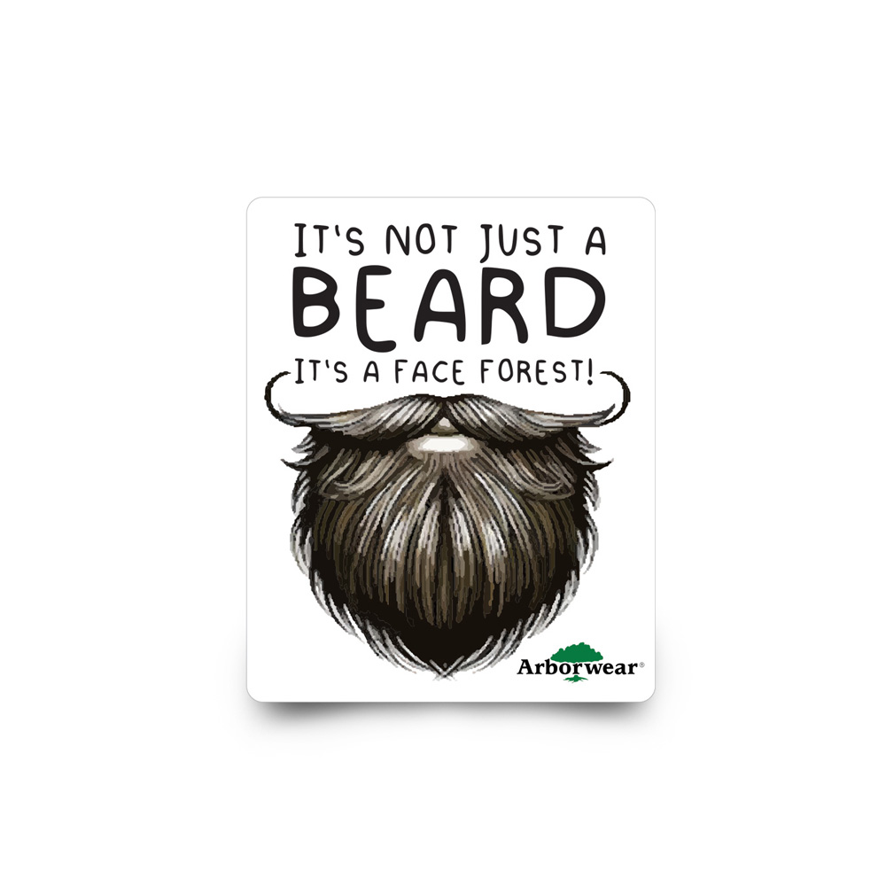 1.7" Arborwear Beard Sticker